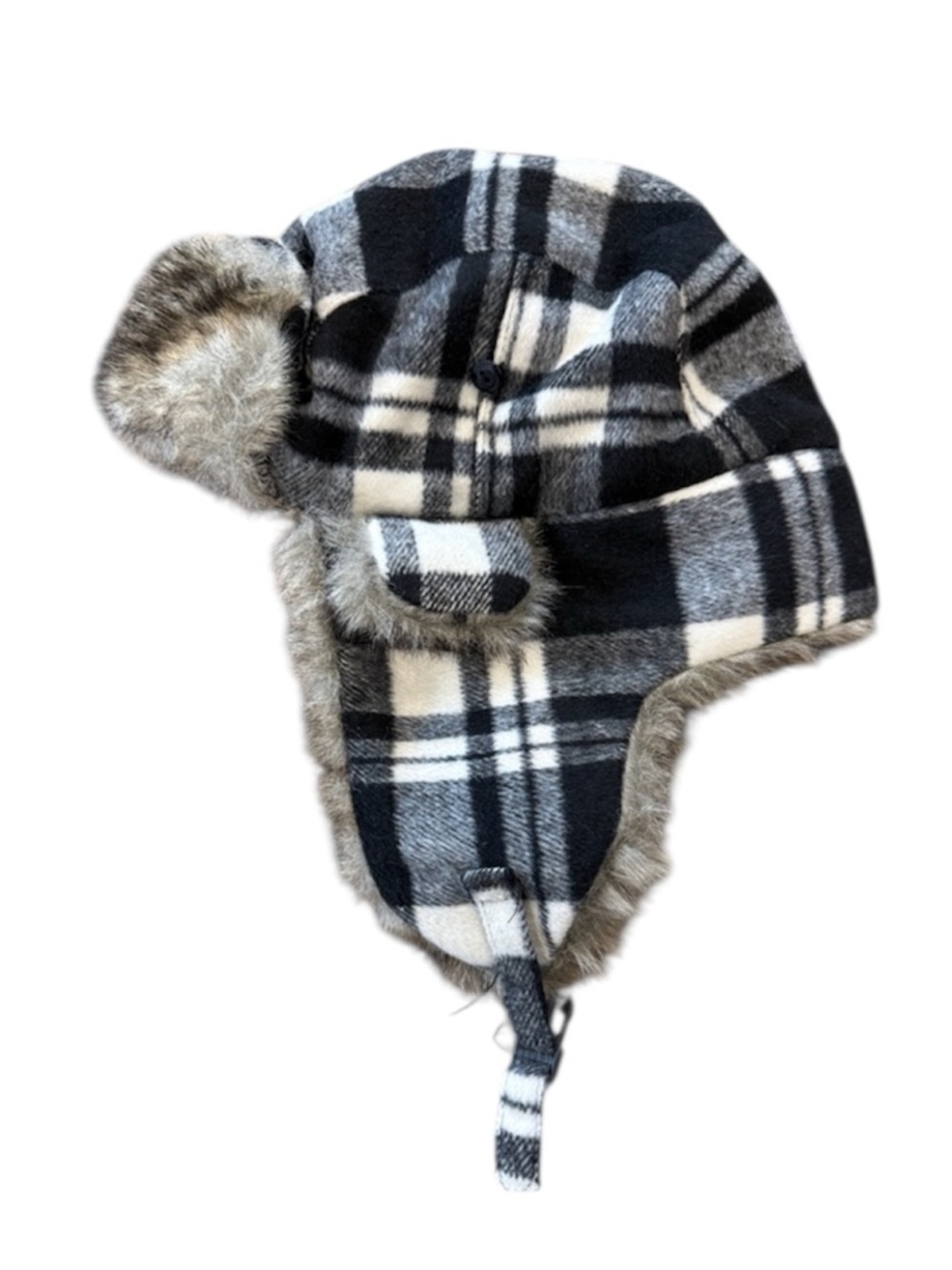 ☀️ Plaid Fur Trapper Hat
